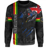 Penrith Panthers Sweatshirt - Happy Australia Day Flag Scratch Style