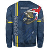 North Queensland Cowboys Sweatshirt - Happy Australia Day Flag Scratch Style