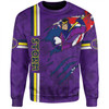 Melbourne Storm Sweatshirt - Happy Australia Day Flag Scratch Style