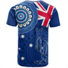 Australia T-Shirt Flag With Kangaroo Aboriginal