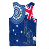 Australia Men Singlet Flag With Kangaroo Aboriginal