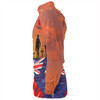 Australia Long Sleeve Shirt Lest We Forger Soldiers Flag With Poppy Flower