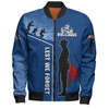 Canterbury-Bankstown Bulldogs Bomber Jacket - Anzac Day Lest We Forget Poppy