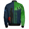 Canberra Raiders Bomber Jacket - Anzac Day Lest We Forget Poppy