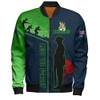 Canberra Raiders Bomber Jacket - Anzac Day Lest We Forget Poppy