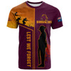 Brisbane Broncos T-Shirt - Anzac Day Lest We Forget Poppy