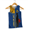 Parramatta Eels Men Singlet - Anzac Day Lest We Forget Poppy