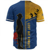 Parramatta Eels Baseball Shirt - Anzac Day Lest We Forget Poppy