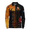 Wests Tigers Long Sleeve Polo Shirt - Anzac Day Lest We Forget Poppy