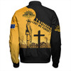 Australia Bomber Jacket Custom Anzac Day Soldiers Lest We Forget Poppy