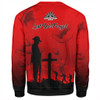 Australia Sweatshirt Anzac Day Lest We Forget Red Poppy