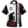 Australia Hawaiian Shirt Anzac Day Lest We Forget Simple Style