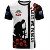Australia T-Shirt Anzac Day Lest We Forget Simple Style