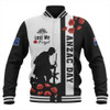 Australia Baseball Jacket Anzac Day Lest We Forget Simple Style