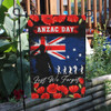 Australia Anzac Flag - Anzac Day Lest We Forget Poppy Grunge