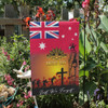 Australia Anzac Flag - Anzac Day Red Flag Background Lest We Forget