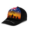Australia Anzac Cap - Anzac Day Flag Background Lest We Forget