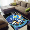 [Custom] Australia Torres Strait Area Rug - Dhari Mask In Plam Tree