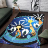 [Custom] Australia Torres Strait Area Rug - Dhari Mask In Plam Tree