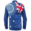 Australia Long Sleeve Shirt Flag With Koala Aboriginal