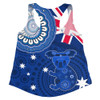 Australia Women Racerback Singlet Flag With Koala Aboriginal