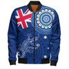 Australia Bomber Jacket Flag With Lizard Aboriginal