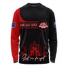 Australia Long Sleeve T-shirt Anzac Day Army And Soldiers Style