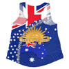 Australia Women Racerback Singlet - Anzac Day Lest We Forget Australia Flag