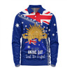 Australia Long Sleeve Polo Shirt - Anzac Day Lest We Forget Australia Flag