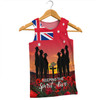 Australia Men Singlet - Anzac Day Australian Red Ensign