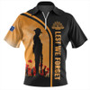 Australia Zip Polo Shirt Lest We Forget Style In My Heart