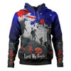 Australia Hoodie - Custom Anzac Day Soldiers With Australia Flag Grunge Style