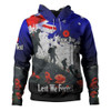 Australia Hoodie - Custom Anzac Day Soldiers With Australia Flag Grunge Style