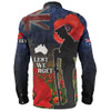 Australia Long Sleeve Shirt - Custom Anzac Day Lest We Forget Red Poppies