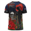 Australia T-Shirt - Custom Anzac Day Lest We Forget Red Poppies