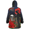 Australia Snug Hoodie - Custom Anzac Day Lest We Forget Red Poppies