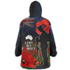 Australia Snug Hoodie - Custom Anzac Day Lest We Forget Red Poppies