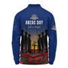 Australia Long Sleeve Polo Shirt - Anzac Day Keeping The Spirit Alive With Australia Flag