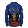 Australia Long Sleeve Polo Shirt - Anzac Day Keeping The Spirit Alive With Australia Flag