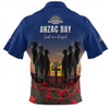 Australia Zip Polo Shirt - Anzac Day Keeping The Spirit Alive With Australia Flag