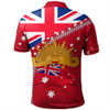 Australia Polo Shirt - Anzac Day Lest We Forget Australian Red Ensign
