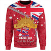 Australia Sweatshirt - Anzac Day Lest We Forget Australian Red Ensign