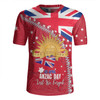 Australia Rugby Jersey - Anzac Day Lest We Forget Australian Red Ensign