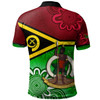 Vanuatu Polo Shirt - Custom Vanuatu Seal With Aboriginal Patterns Style