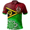 Vanuatu Polo Shirt - Custom Vanuatu Seal With Aboriginal Patterns Style