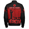 Australia Bomber Jacket Lest We Forget Red Poppies Special Style
