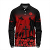 Australia Long Sleeve Polo Shirt Lest We Forget Red Poppies Special Style