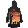 Australia Snug Hoodie Anzac Lest We Forget Sunset Soldiers Army