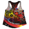 Australia Papua New Guinea Birds Of Paradise With Aboriginal Women Racerback Singlet