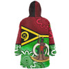 Vanuatu Snug Hoodie - Custom Vanuatu Seal With Aboriginal Patterns Style